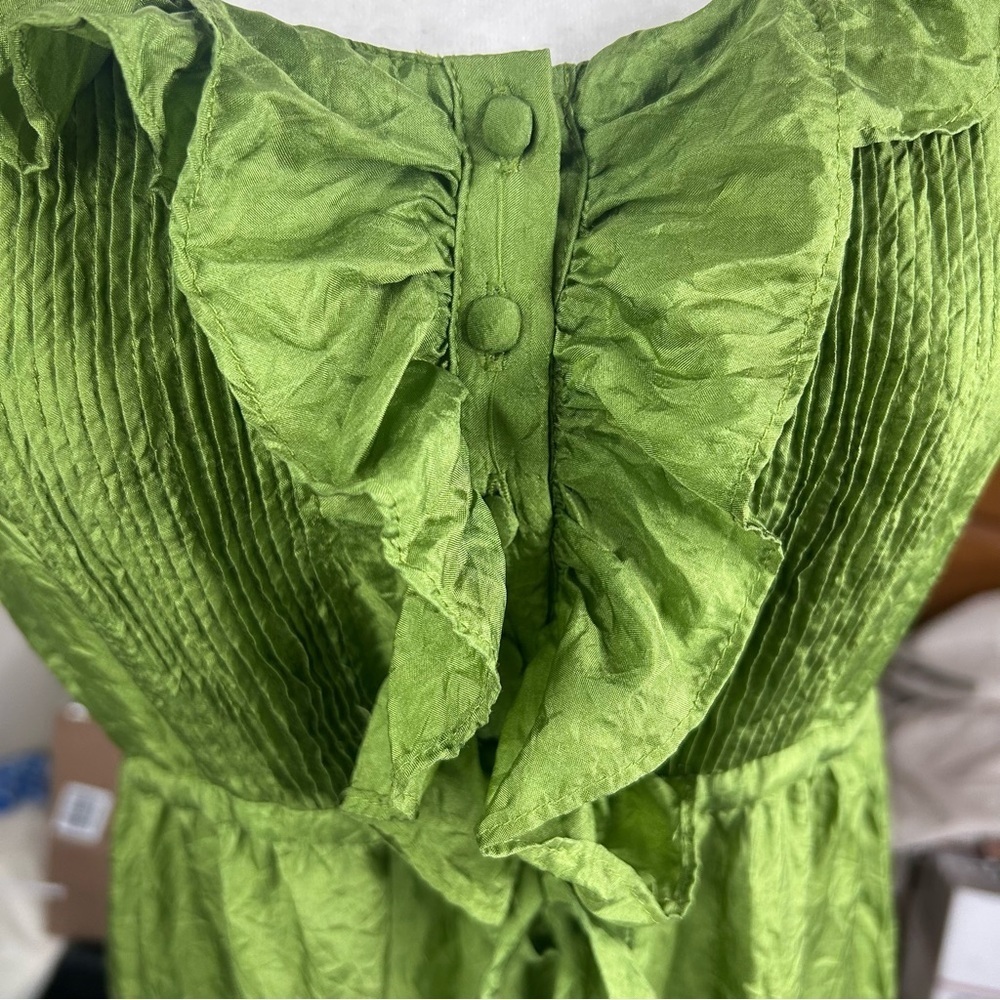 Sundance Silk Tiered Dress Sm Ruffles Fairy Whimsical Boho Tiny Flaws Delicate - Picture 7 of 10